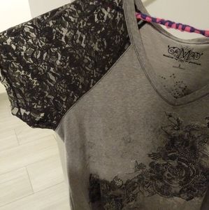 Maurice's lace sleeve top